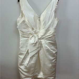 Elegant Ivory Satin Wedding Dress
